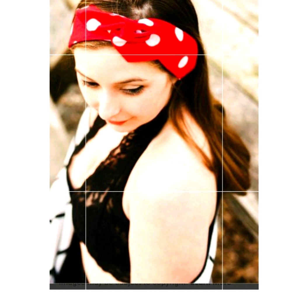 Cute 1950s style red/white Polk dot headband BNWT!
